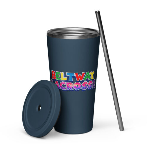 Beltway Galaxy tumbler with a straw