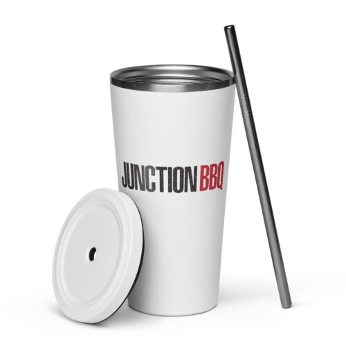 Junction BBQ tumbler with a straw