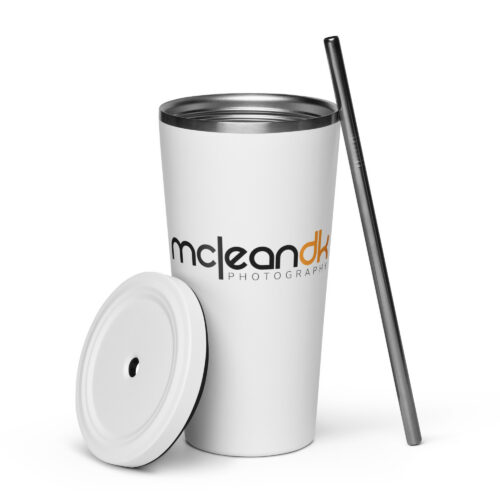 McleanDK tumbler with a straw