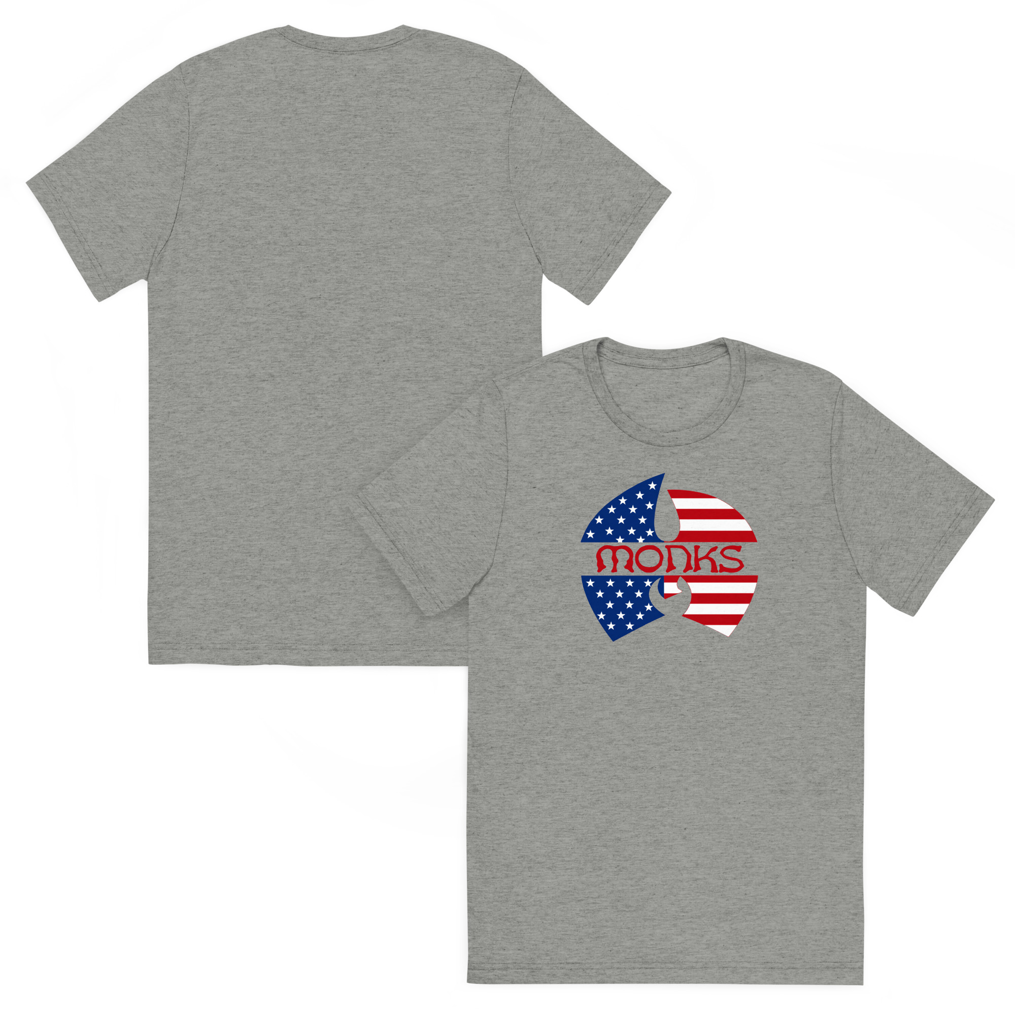 Wu-Monks America - Tri-Blend - Image 2